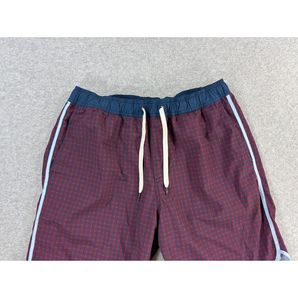 Fair Harbor Compression Lined ONE Shorts (Men's Large) Red/Blue - 8" - Picture 2 of 12